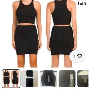 House Of Harlow 1960 Size Medium Tight Knit Top And Skirt